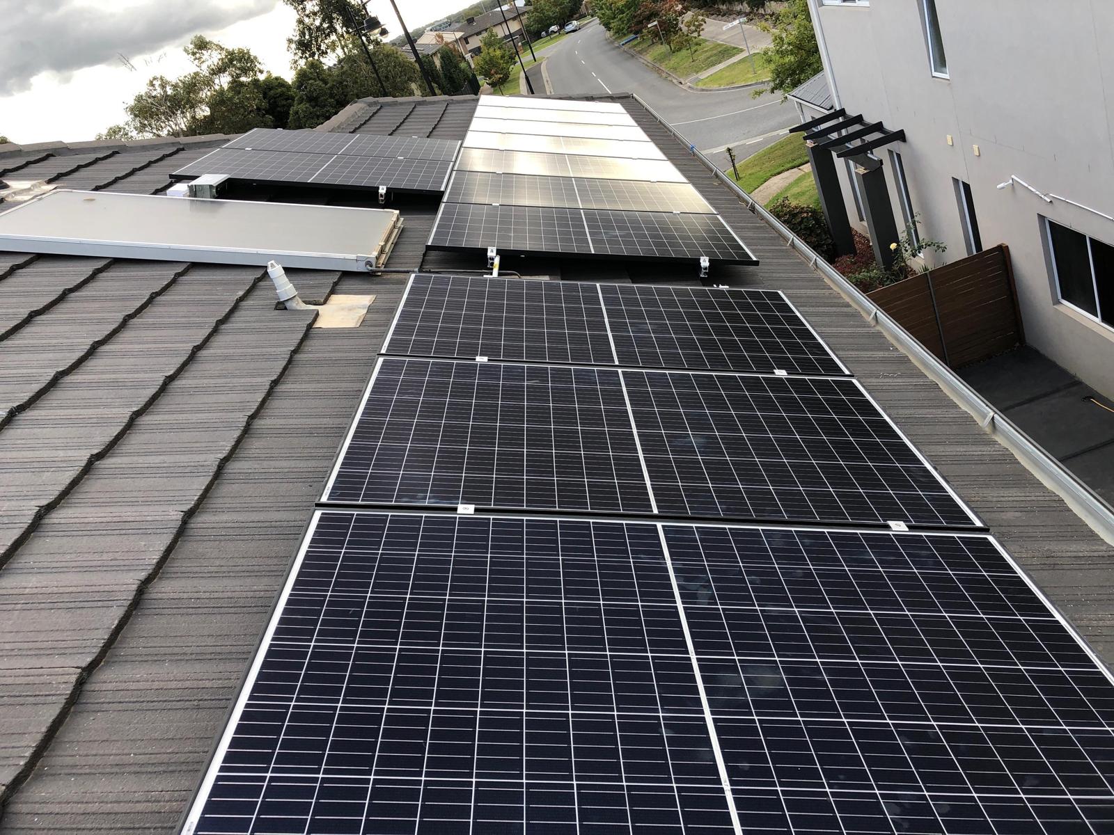 Solar panels Installation generating renewable energy for a sustainable future